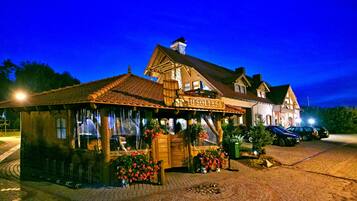 Front of property - evening/night