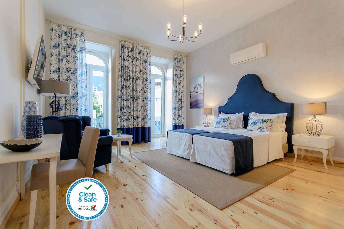 Deluxe-Suite (Bleu) | Verdunkelungsvorhänge, kostenloses WLAN, individuell dekoriert