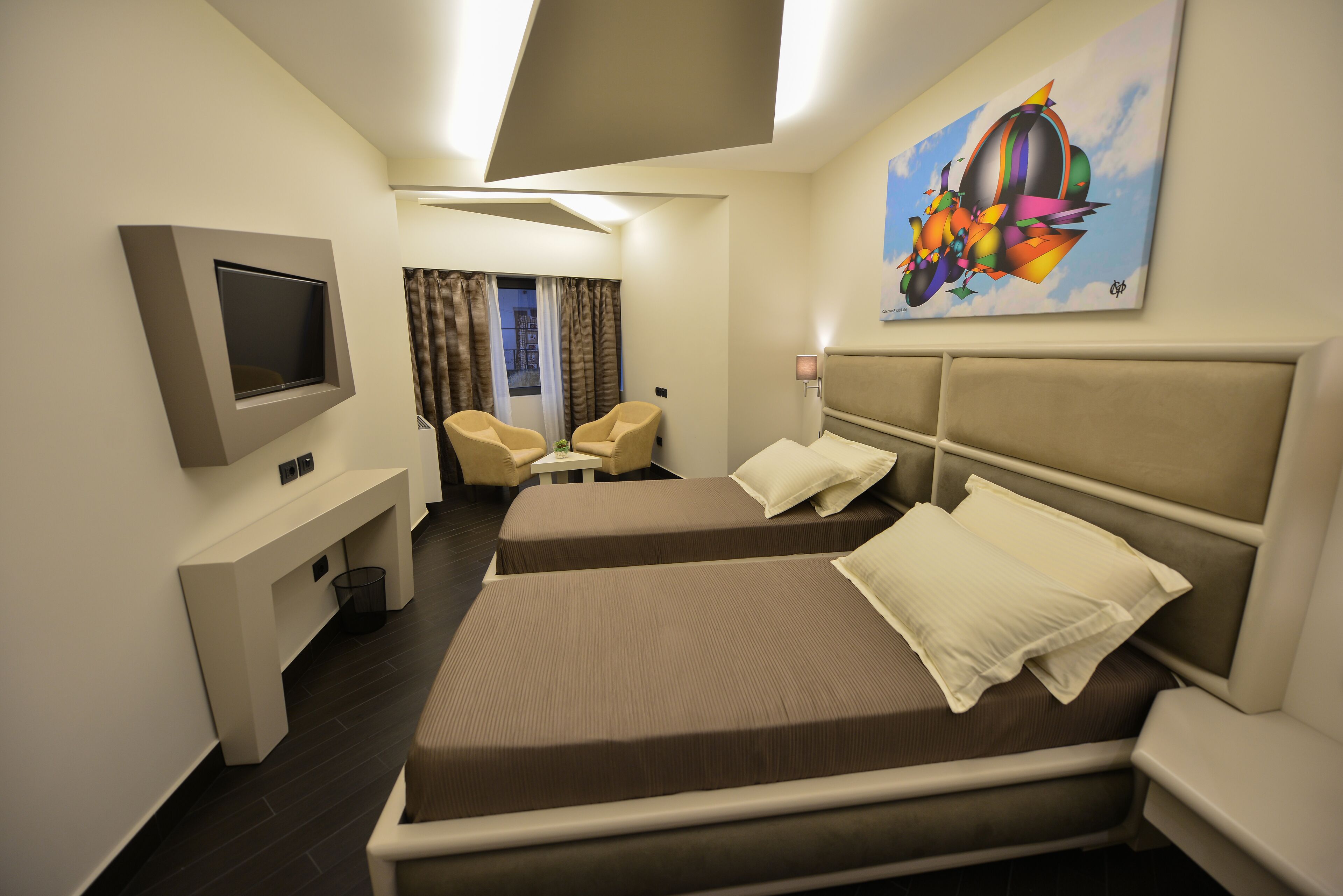 deluxe twin room | 1 bedroom, desk, free wifi