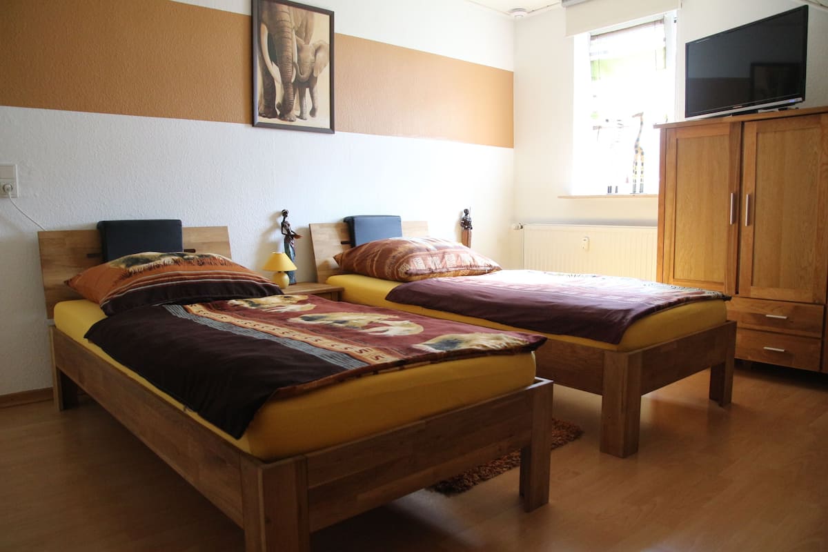 Business Double or Twin Room, Shared Bathroom | Hypo-allergenic bedding available, desk, laptop workspace
