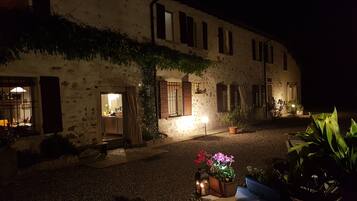 Front of property – evening/night