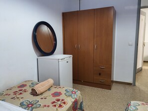 Blackout curtains, WiFi, bed sheets