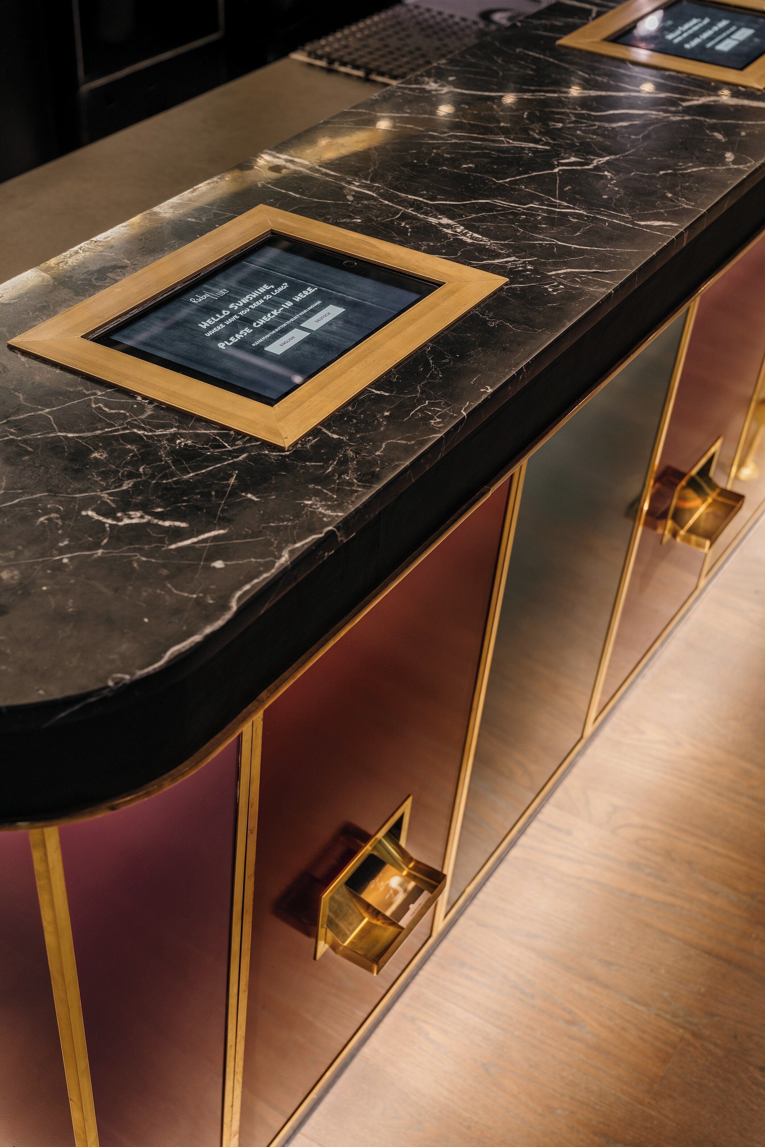 check-in/check-out kiosk