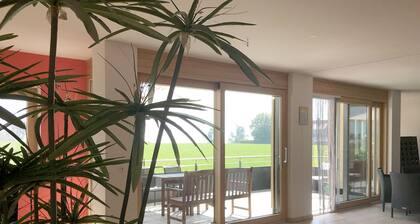 Ferienwohnung Seetraum - Hoch über dem See, großzügig mit großem Balkon