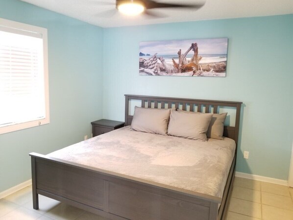 Ferienhaus, 1 King-Bett und Schlafsofa, Küche, Gartenblick | 1 Schlafzimmer, kostenloses WLAN