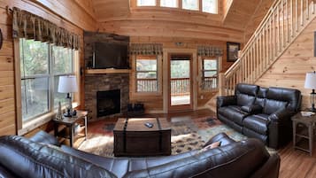 TV connectée, cheminée