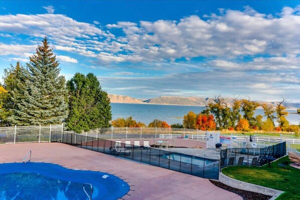 A heated pool