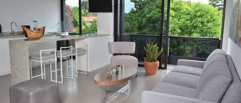 이그제큐티브 아파트 | 2 개의 침실, 고급 침구, 오리/거위털 이불, 객실 내 금고