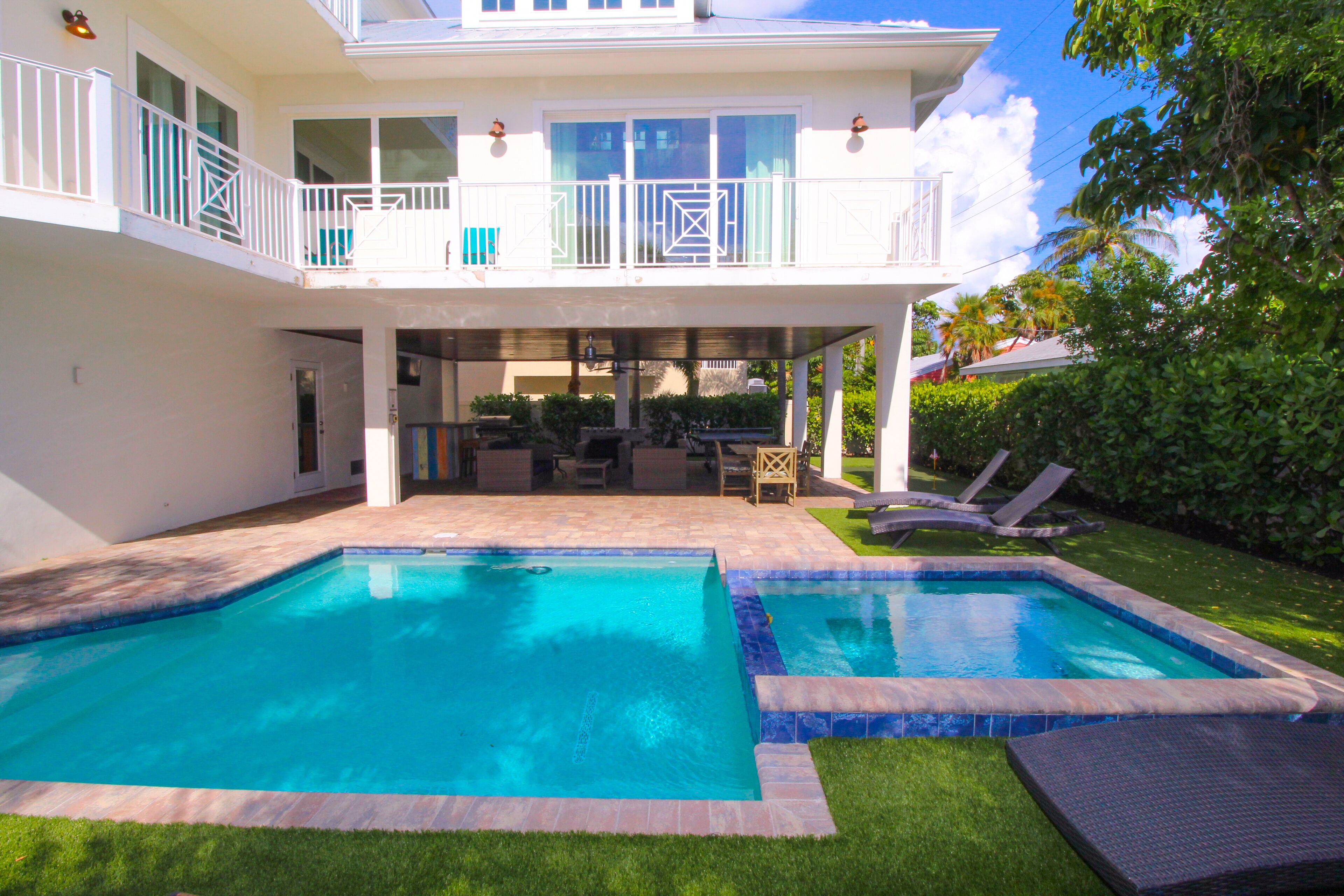 Et oppvarmet basseng