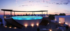 Appartement Design, 1 très grand lit | Piscine | Piscine extérieure