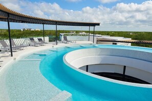 Design Apartment, 1 King Bed | Pool | Outdoor pool - Modern Chic Studio With Panoramic Rooftop Pool, PANORAMIC A 201- By Salt-Kisses (Tulum)
