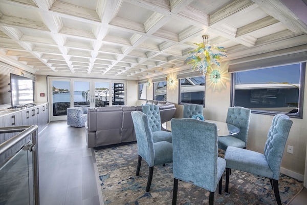 Long views down the channel aboard the beautiful Lady Pearl