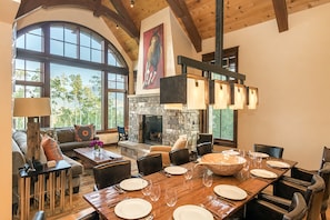 Townhome, 5 Bedrooms | Living room | 42-inch flat-screen TV with cable channels, TV, video game console - LE Praz AT Courcheval by Exceptional Stays (Telluride)