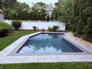 Piscine extérieure, piscine chauffée