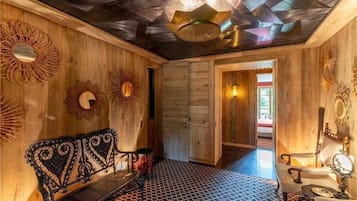 Townhome, Multiple Beds (Luxury Gstaad) | Living room | TV, fireplace