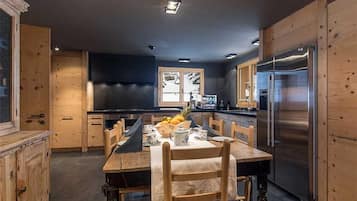 Villa, Multiple Beds (Chalet Isabel Penthouse) | Private kitchen | Fridge, microwave, stovetop, dishwasher