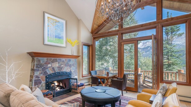 Townhome, 3 Bedrooms | Living room | 42-inch flat-screen TV with cable channels, TV - Crystal View by Exceptional Stays (Telluride)