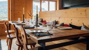 Villa, Multiple Beds (Chalet Isabel Garden Residence) | Private kitchen | Coffee/tea maker, fridge, microwave, stovetop - Chalet Isabel Garden Residence (Saanen)
