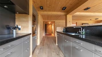 Villa, Multiple Beds (Chalet Isabel Garden Residence) | Private kitchen | Fridge, microwave, stovetop, dishwasher