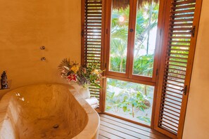 Villa, Multiple Beds (Hacienda Chekul) | Bathroom | Bathtub, hair dryer