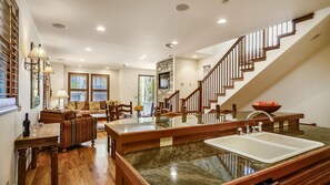 Townhome, Multiple Beds (SOUTH PACIFIC) | Living room | Flat-screen TV, fireplace - South Pacific (Telluride)