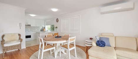 Apartment, 2 Bedrooms, Partial Ocean View | Living area | Flat-screen TV, table tennis