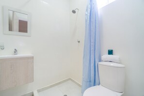 Superior Double Room | Bathroom | Shower, rainfall showerhead, free toiletries, towels - Ayenda Paraiso Chipichape (Cali)