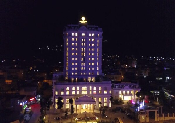 Front of property – evening/night