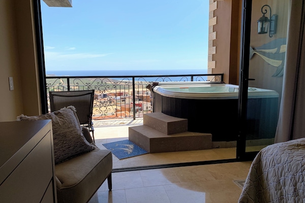 View from the Master Bedroom and hot tub.