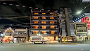 Front of property – evening/night