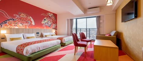 Hina Room - 2 Double & sofa bed (Please see all policies and info before you book)