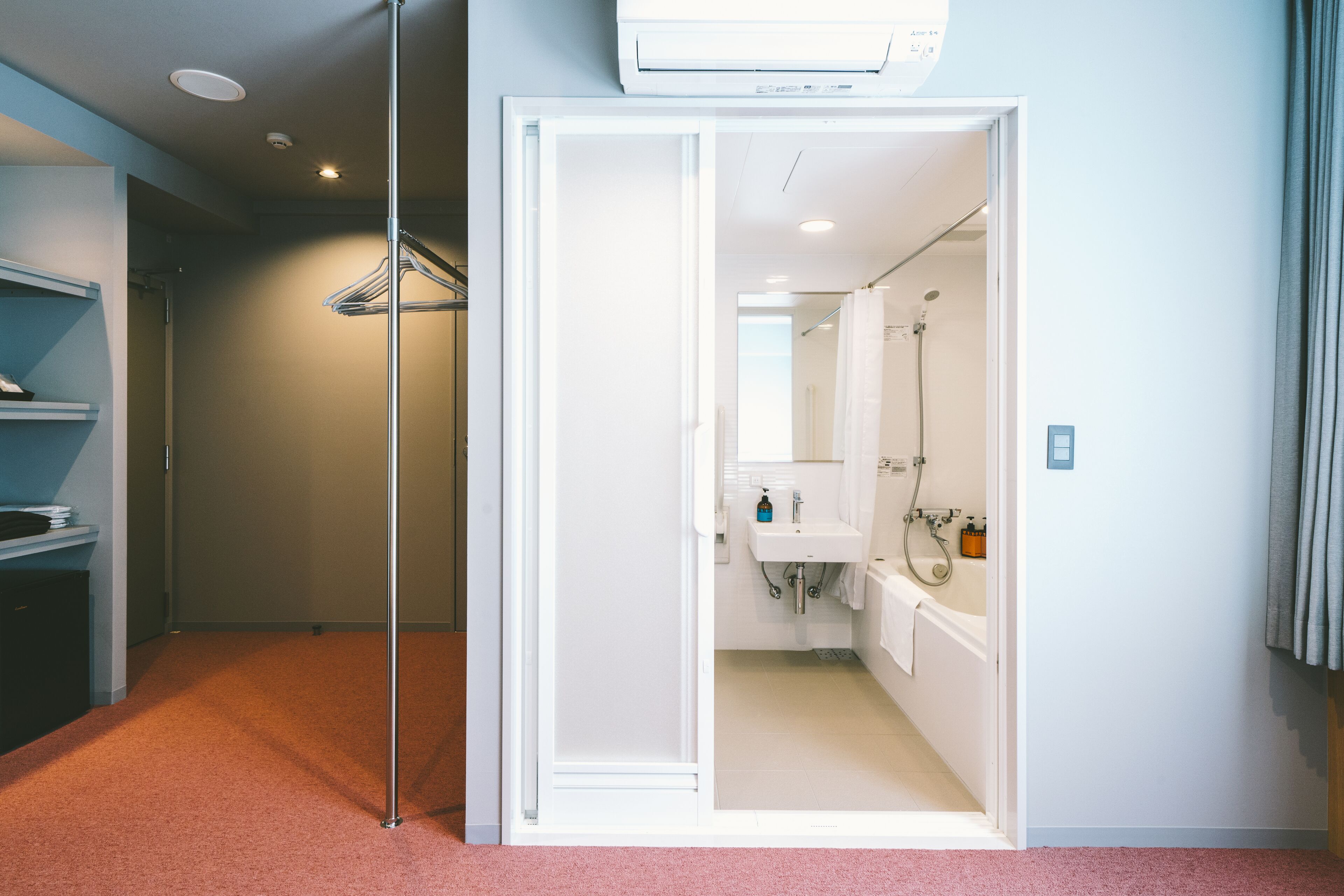 universal room | bathroom | free toiletries, hair dryer, slippers, electronic bidet