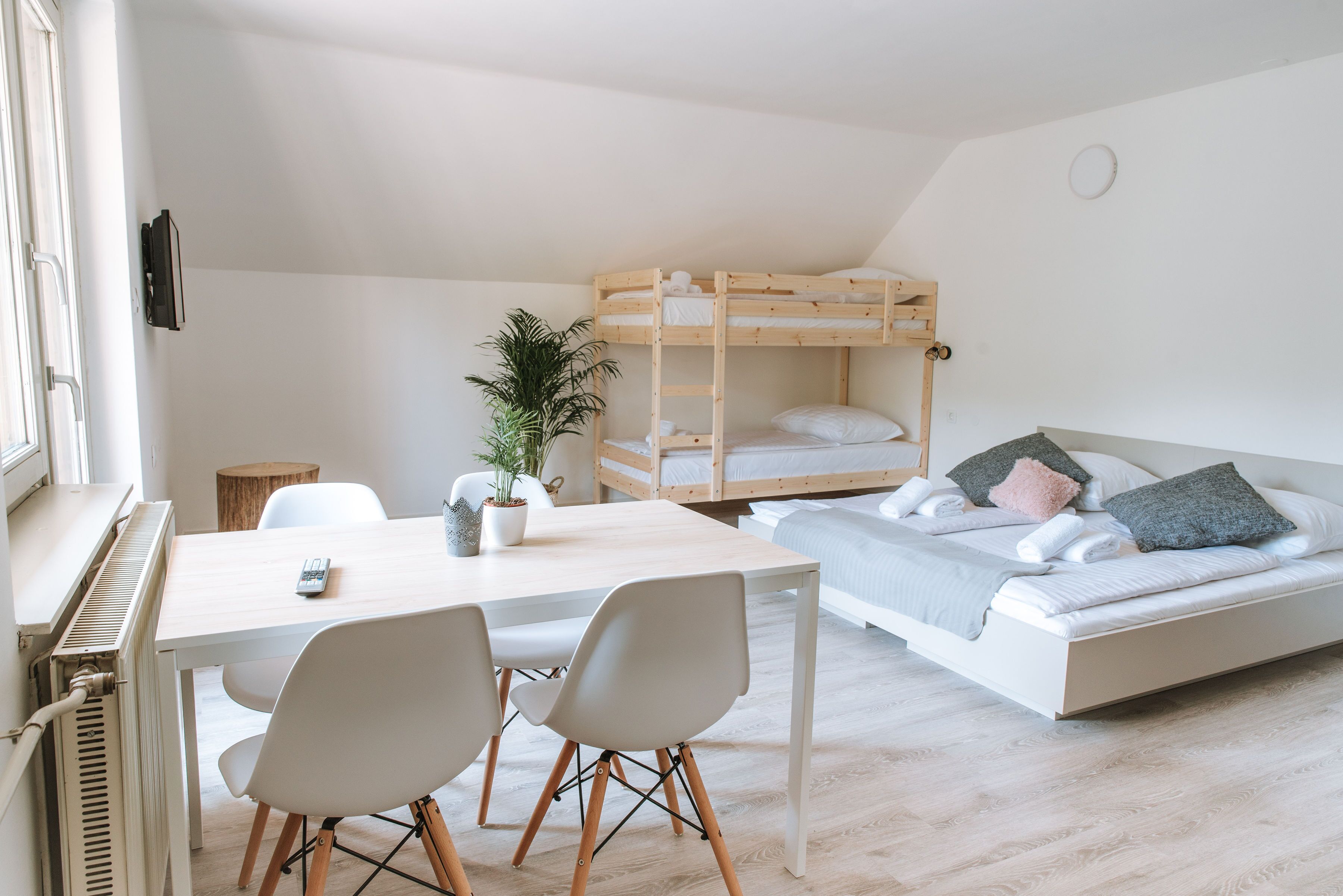 Studio - balkong (Bunk bed) | Ljudisolering, gratis barnsängar, gratis wi-fi och sängkläder