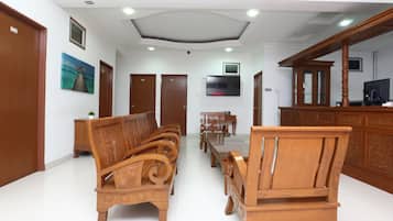 Sittområde i lobbyn