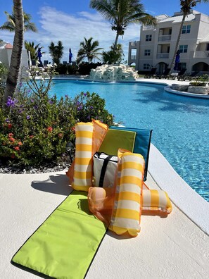 Outdoor pool - Beachfront- BREEZY POINT CONDO. "Newly Furnished"! (Wheeland Settlement)