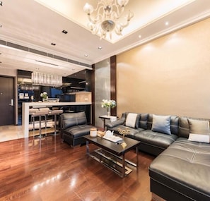 慕尚豪華壹房壹廳套房 | 客廳 | LCD 電視