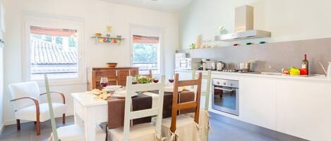 Microwave, oven, dishwasher, electric kettle