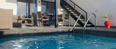 Una piscina climatizada