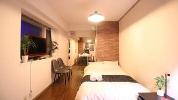 Apartamento básico, 2 quartos (Dining Kitchen, MG507) | 2 quartos, roupas de cama premium, escrivaninha