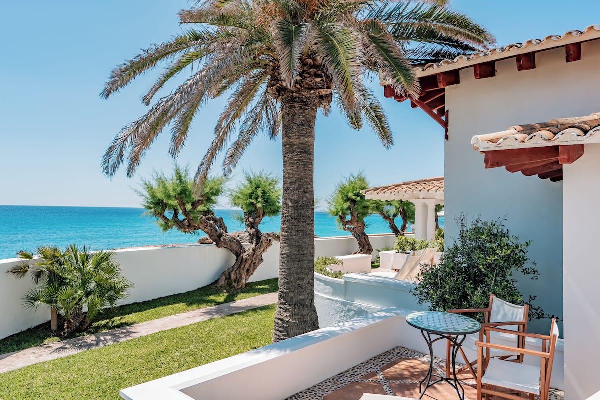 Superior dubbelrum eller tvåbäddsrum - havsutsikt | Terrass/Patio