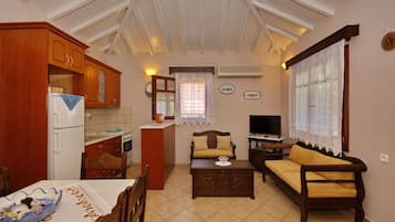 Villa, 2 Bedrooms, Sea View | Private kitchen | Full-size fridge, oven, stovetop, dishwasher