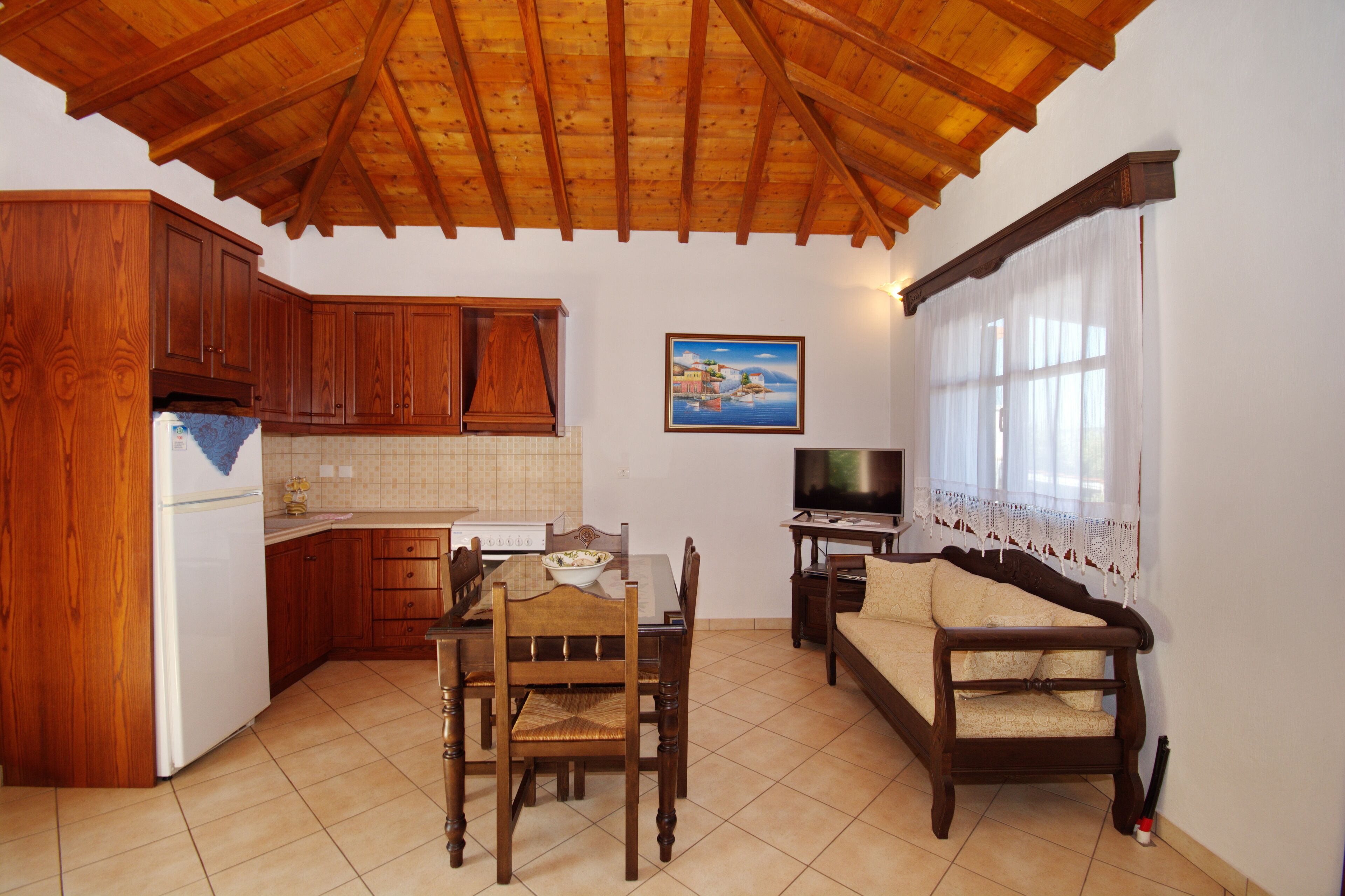 Villa, 2 Bedrooms, Sea View | Private kitchen | Full-sized fridge, oven, stovetop, dishwasher