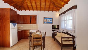 Villa, 2 Bedrooms, Sea View | Private kitchen | Full-sized fridge, oven, stovetop, dishwasher
