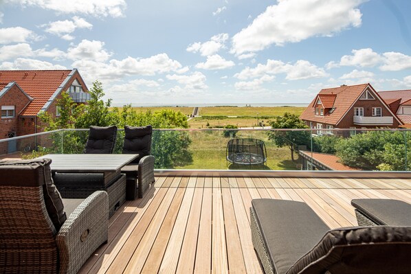Apartment, Sea View (Ausguck, incl. EUR85 Cleaning Fee) | Terrace/patio - Winkelschiffchen II (Juist)