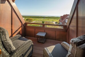 Apartment, 3 Bedrooms (Seemannsgarn,incl.EUR125 Cleaning Fee) | Balcony view - Winkelschiffchen II (Juist)