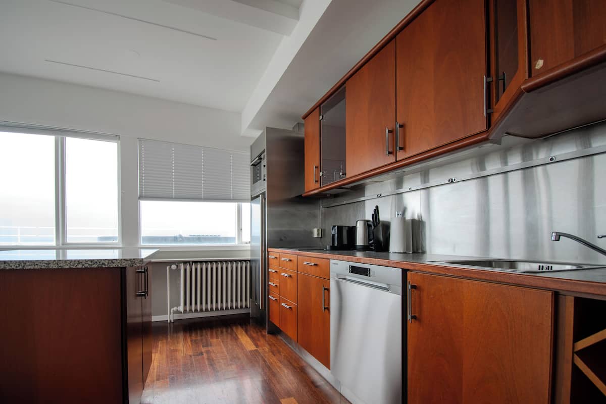 king suite with balcony and mountain view | private kitchenette | coffee/tea maker