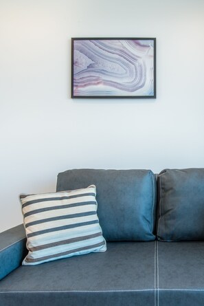 City Apartment, 1 Bedroom, Non Smoking | Living area | Smart TV, Netflix, streaming services - Ehome - Brand New In CBD with Pool, Sauna, Gym, Netflix (Auckland)