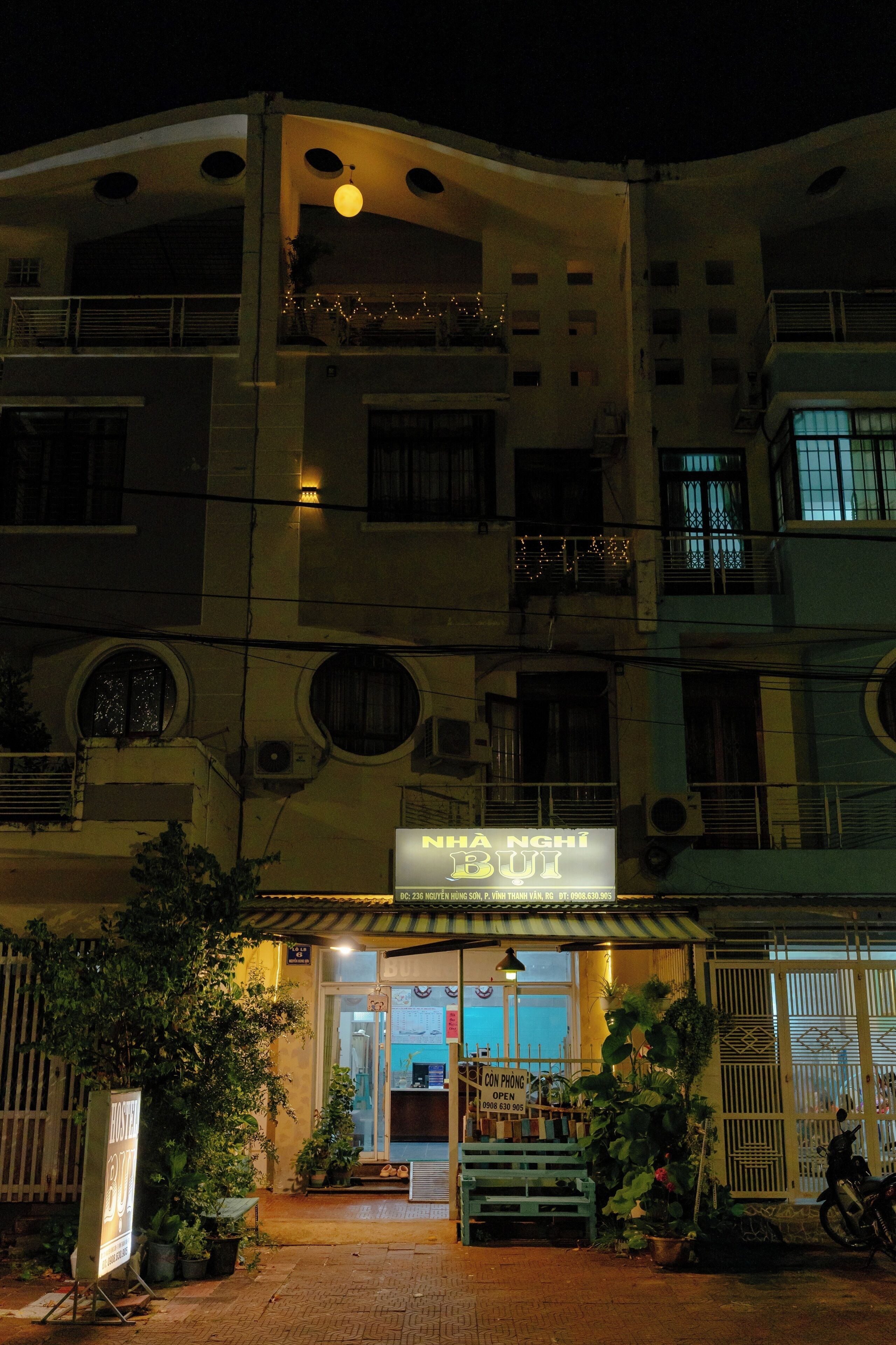 Façade de l’hébergement