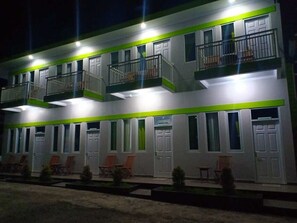 Front of property – evening/night