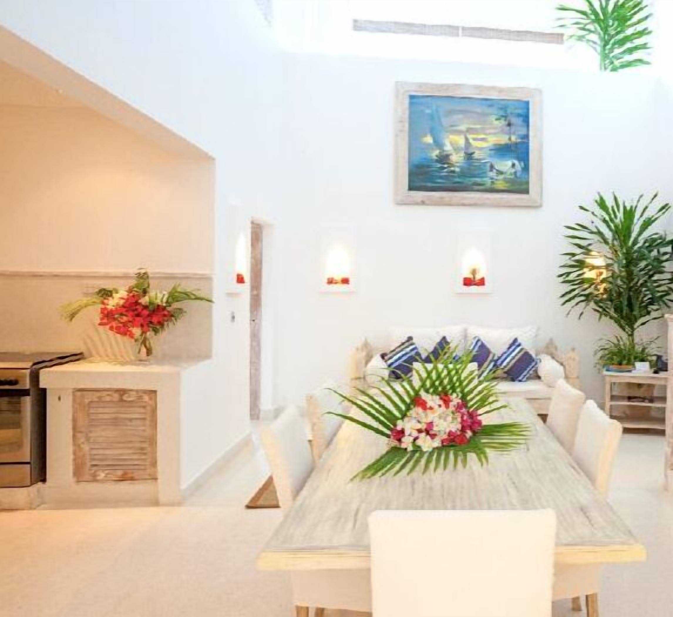 40-inch flat-screen tv with satellite channels, tv, books